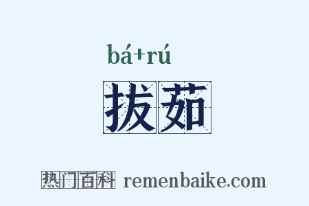 拔茹是什么意思的图片